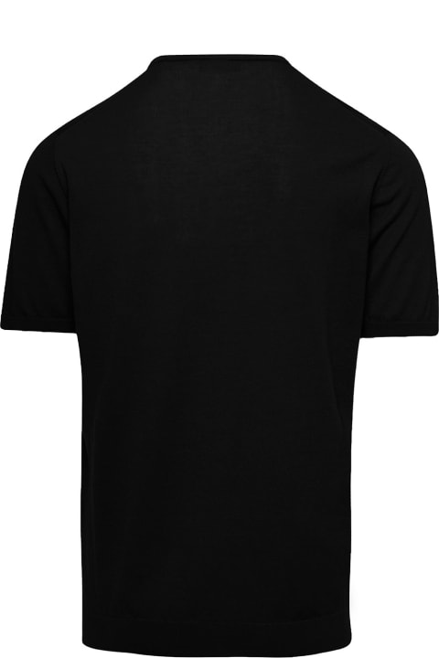 Roberto Collina for Men Roberto Collina Black Crewneck T-shirt In Cotton Man