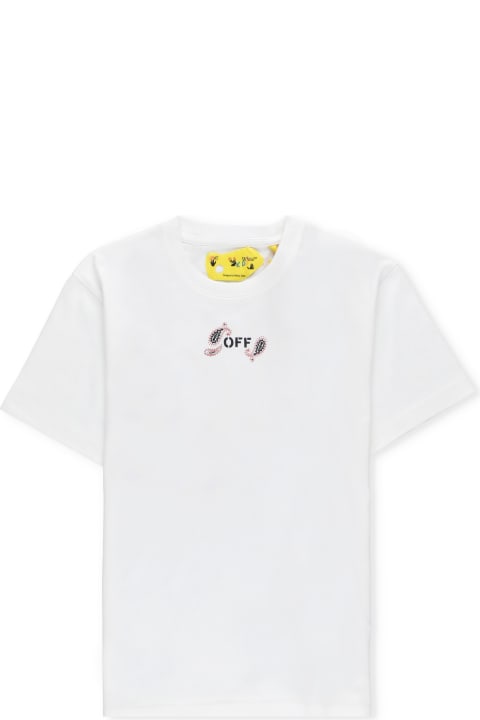 Topwear for Girls Off-White T-shirt With Print