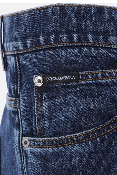 Dolce & Gabbana Jeans for Men Dolce & Gabbana Dg Embroidered Denim Oversize Jeans
