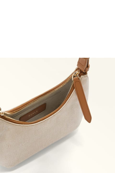 Furla Canvas And Leather Drop S Crossbody Bag | italist