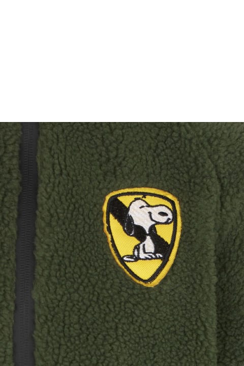 MC2 Saint Barth for Kids MC2 Saint Barth Kid Sherpa Jacket With Snoopy Patch | Peanuts® Special Edition