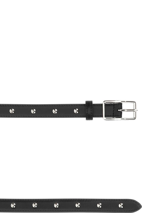 Belts for Women Alexander McQueen Black Leather Belt