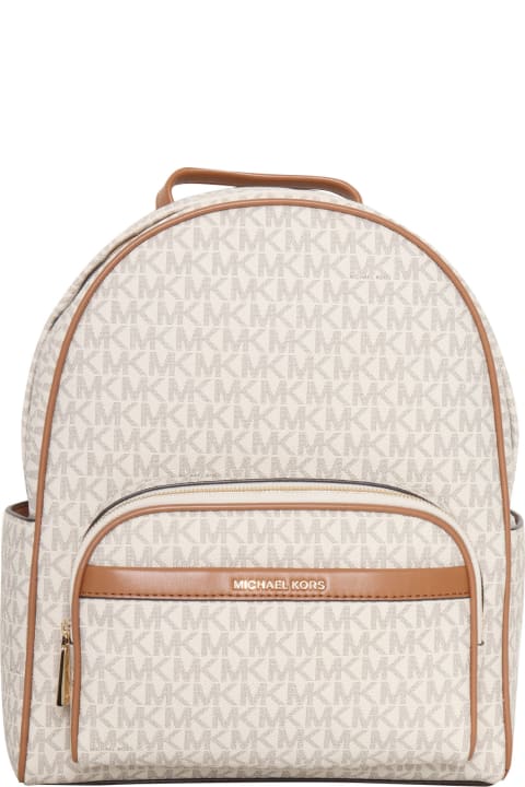 ウィメンズ Michael Korsのバックパック Michael Kors White Backpack With Logo