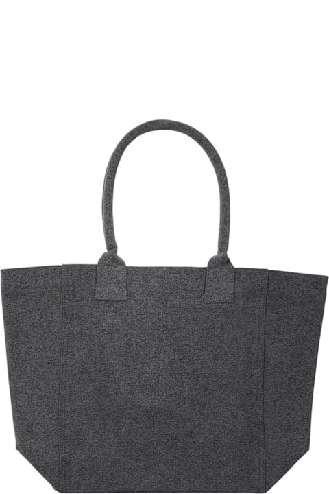 أدوات منزلية Isabel Marant Logo Flocked Open-top Tote Bag