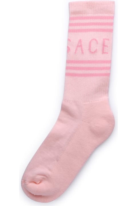 Versace Clothing for Women Versace Pink Organic Cotton Socks
