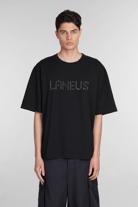 Laneus Topwear for Men Laneus T-shirt In Black Cotton