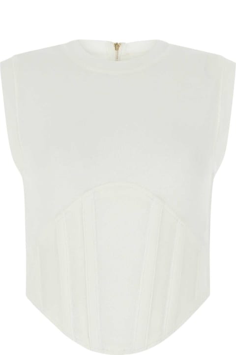 Dion Lee Fleeces & Tracksuits for Women Dion Lee White Cotton Top