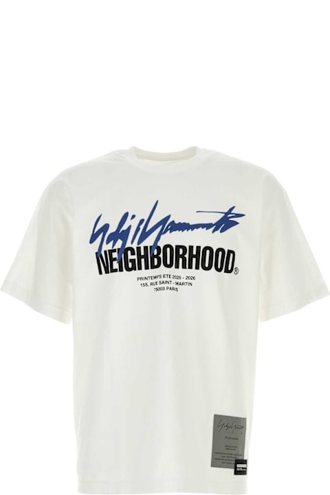 Yohji Yamamoto لـ Women Yohji Yamamoto White Cotton Yohji Yamamoto X Neighborhood T-shirt