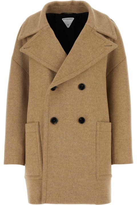 Bottega Veneta Coats & Jackets for Women Bottega Veneta Cappuccino Wool Coat