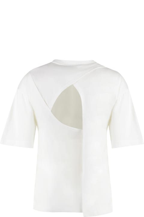 ウィメンズ Calvin Kleinのトップス Calvin Klein Cotton Crew-neck T-shirt