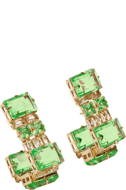 Earrings for Women Ermanno Scervino Earrings With Green Stones