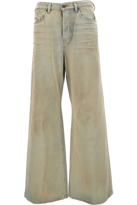 Diesel Pants & Shorts for Women Diesel 1996 D-sire Low-rise Wide-leg Washed Jeans