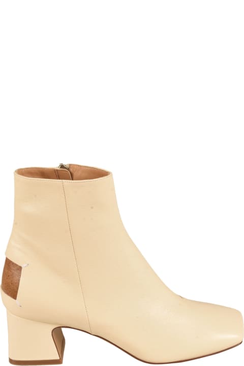 Side Zip Block-heeled Ankle Boots