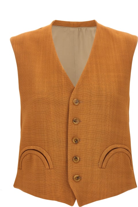 Blazé Milano Coats & Jackets for Women Blazé Milano 'santana Peanut Feral' Vest