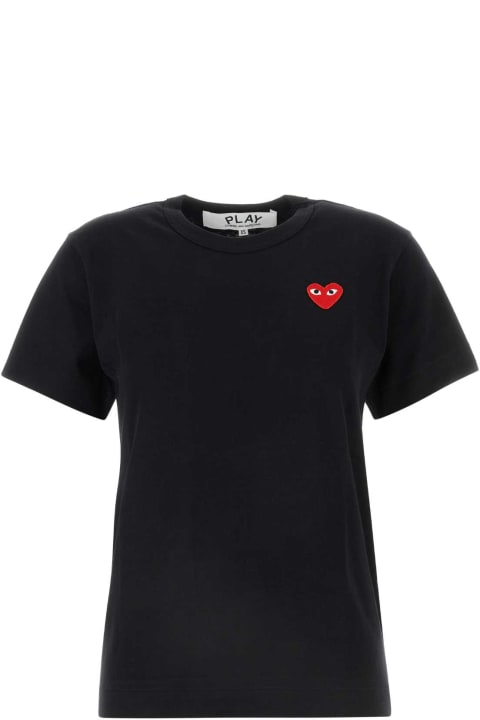 أدوات منزلية Comme des Garçons Play Black Cotton T-shirt