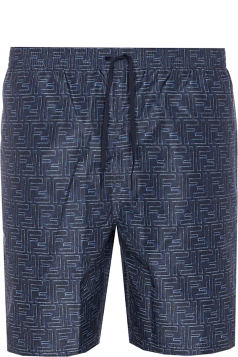 Fendi for Men Fendi Allover Ff Printed Swimsuit