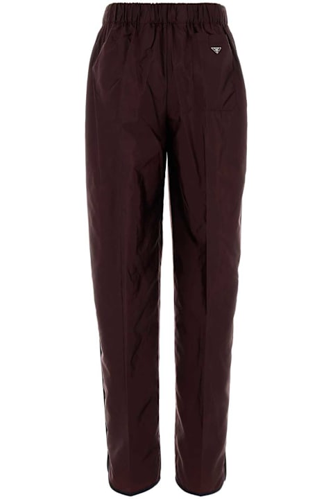 Homeware Prada Burgundy Re-nylon Pant