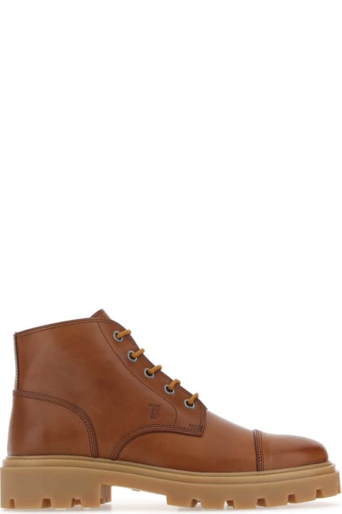 Boots for Men Tod's Brown Leather Ankle Boots