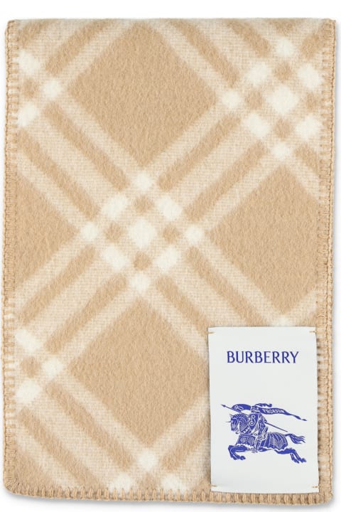 メンズ Burberry Londonのスカーフ Burberry London Check Wool Scarf