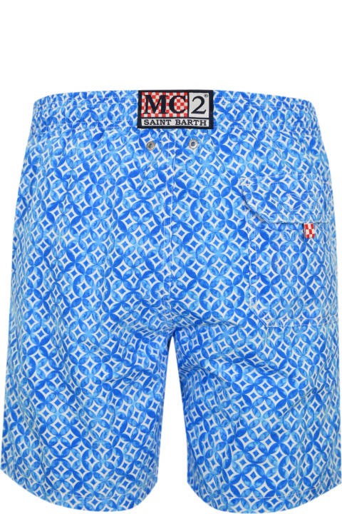 Fashion for Men MC2 Saint Barth Gustavia Swimsuit With Majolica Print
