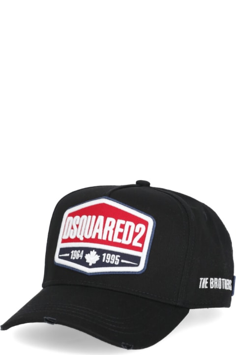 Hats for Men Dsquared2 Baseball Cap With Embroidered Patch