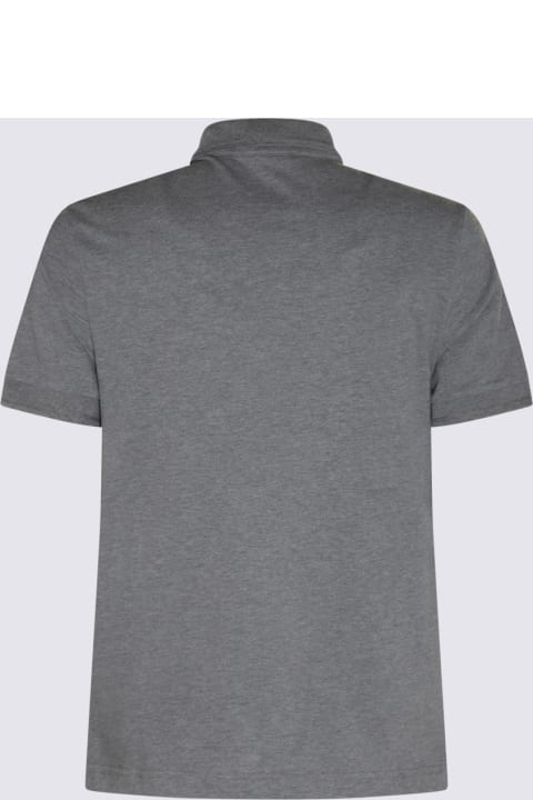 Dolce & Gabbana Clothing for Men Dolce & Gabbana Grey Cotton Blend Polo Shirt