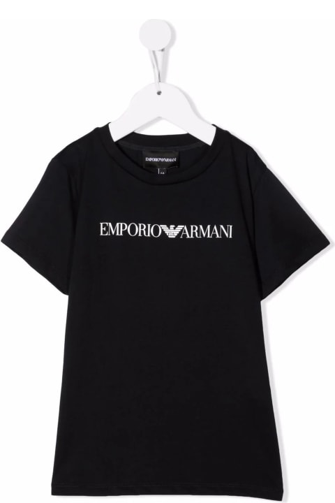 Emporio Armani for Kids Emporio Armani Emporio Armani T-shirts And Polos Black