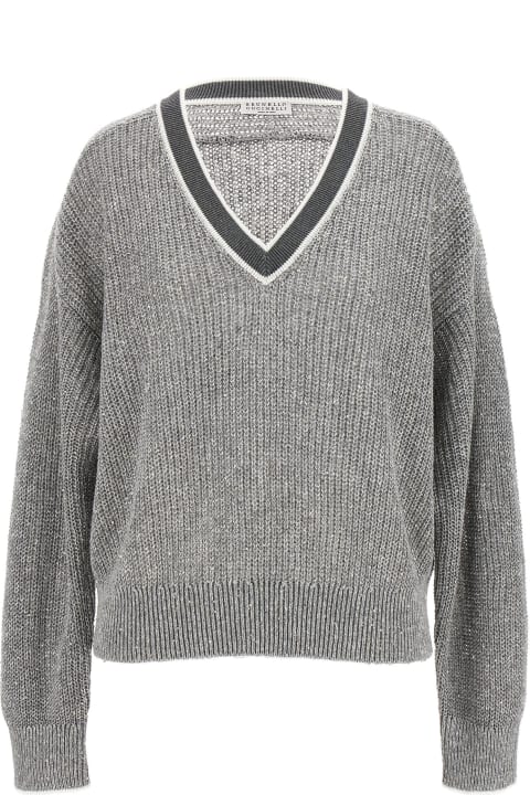 Clothing Sale for Women Brunello Cucinelli V-neck Sweater