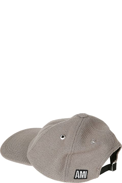 Ami Alexandre Mattiussi Hats for Men Ami Alexandre Mattiussi Logo Patched Cap
