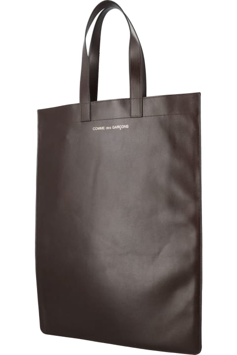 Logo Print Slim Tote Bag