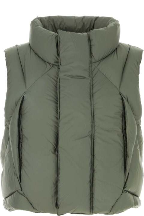 Entire Studios Clothing for Women Entire Studios Army Green Polyester Sleeveless Down Jacket