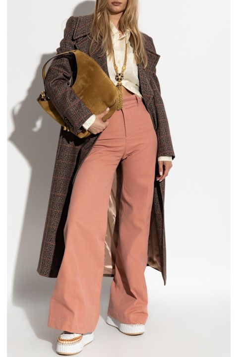 Homeware Chloé Chloé Double-breasted Coat With A Check Pattern