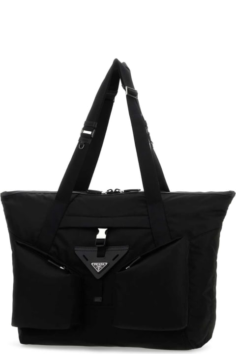 Prada Sale for Men Prada Black Nylon Shopping Bag
