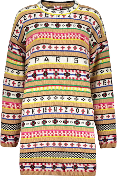 Homeware Kenzo Jacquard Knit Mini-dress
