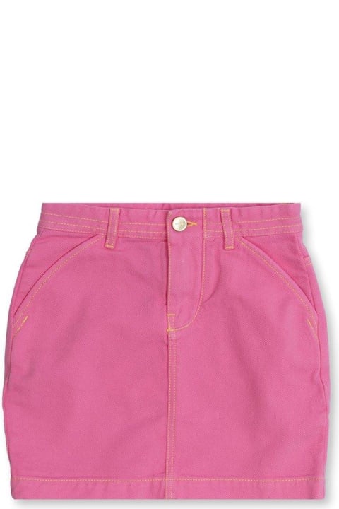 Bottoms for Girls Jacquemus L'enfant Contrast Stitch Twill Skirt