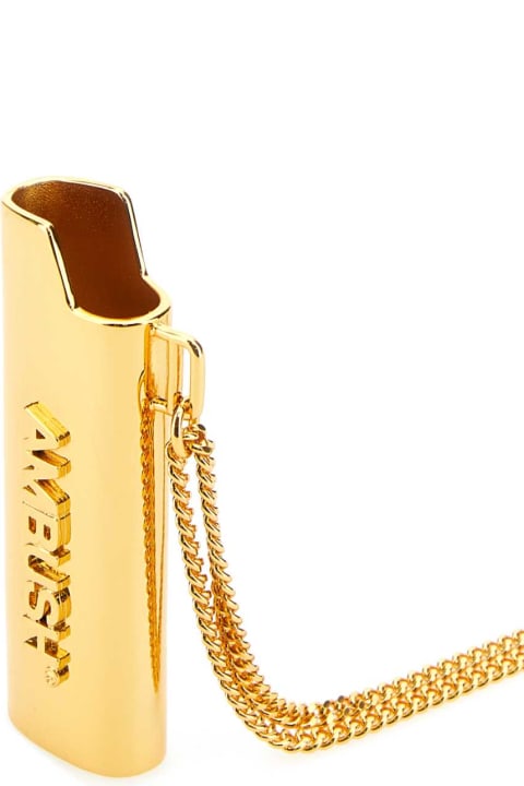 Necklaces for Men AMBUSH Gold Metal Lighter Case Necklace