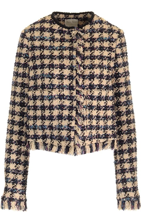 Forte_Forte for Women Forte_Forte Houndstooth Cropped Jacket