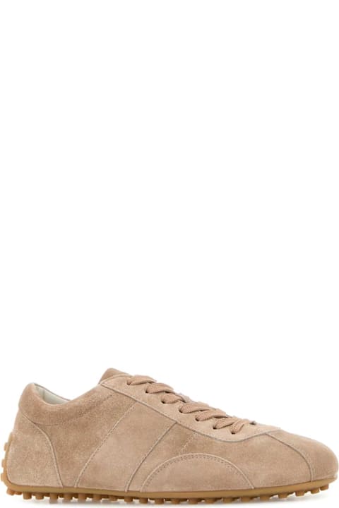 Tod's Beige Suede Sneakers