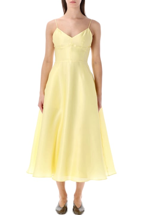 Homeware Alberta Ferretti Alberta Ferretti Silk Organza Midi Dress