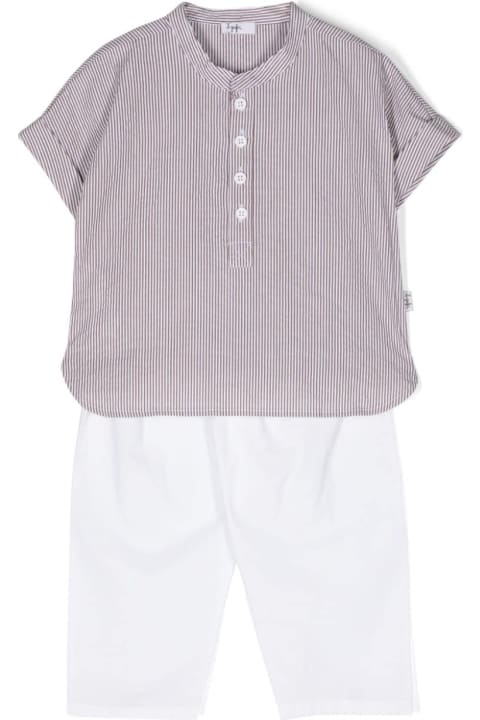 Bodysuits & Sets for Baby Boys Il Gufo Completo A Righe