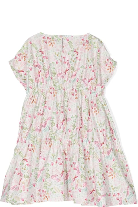 Dresses for Girls Il Gufo Dress With Pink Pepper Exclusive Print Design