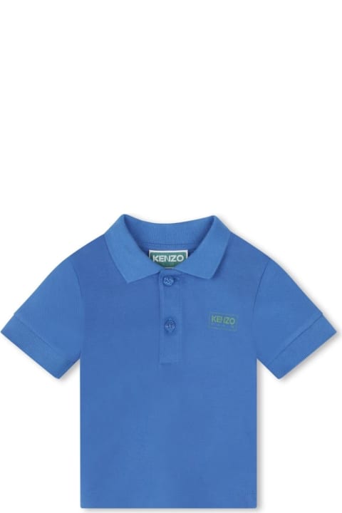 Topwear for Baby Girls Kenzo Kids Polo Con Stampa