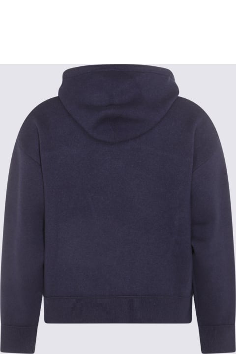 Sweaters for Men Bottega Veneta Navy Wool Sweatshirt