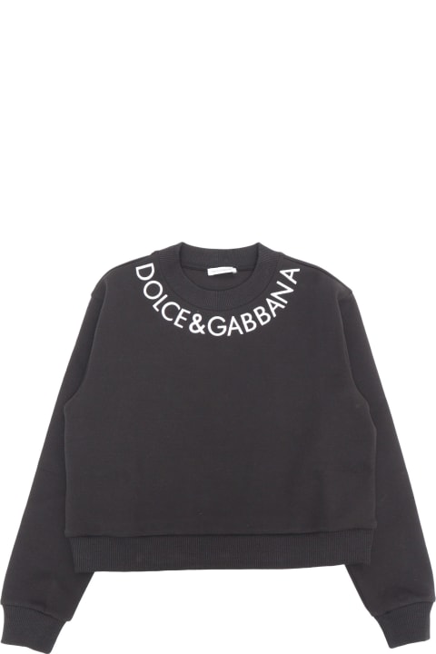 ガールズ Dolce & Gabbanaのニットウェア＆スウェットシャツ Dolce & Gabbana D&g Black Sweatshirt