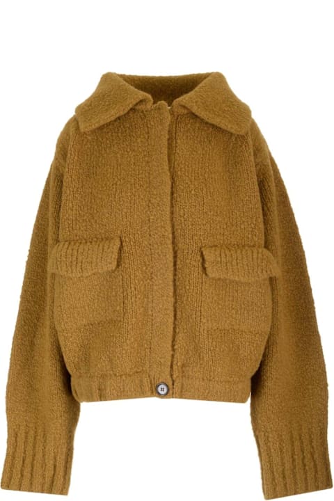 Dries Van Noten for Women Dries Van Noten Camel Wool Cardi-jacket