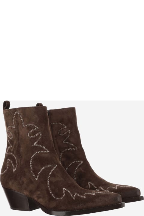 Sartore Shoes for Women Sartore Suede Western Boots