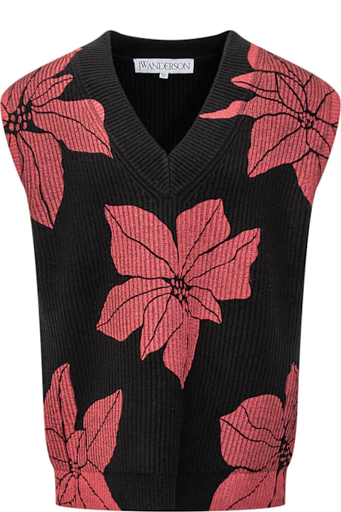 J.W. Anderson Sweaters for Men J.W. Anderson Vest With Floral Pattern