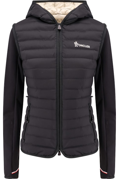 ウィメンズ ウェア Moncler Grenoble Day-namic Cotton And Modal Jacket/cardigan With Padded Insert