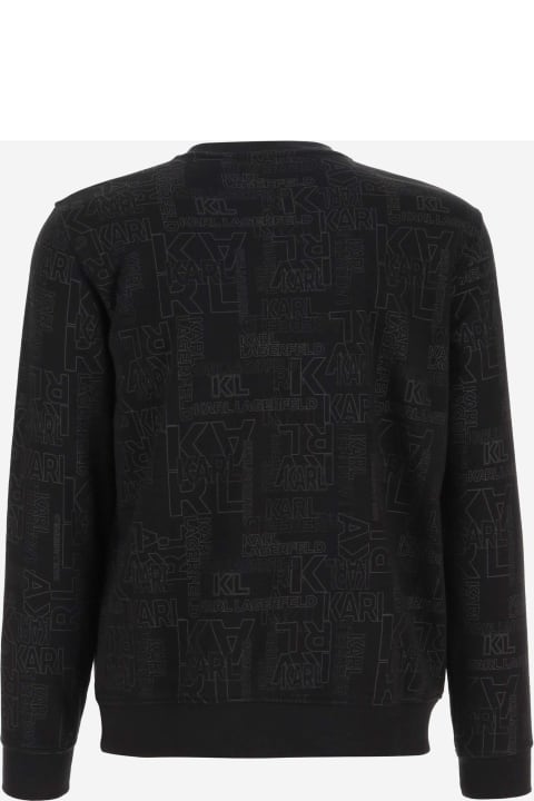 Karl Lagerfeld Men Karl Lagerfeld Cotton Blend Sweatshirt With Logo