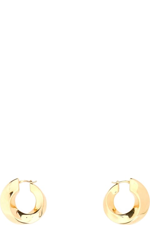 Bottega Veneta Earrings for Women Bottega Veneta Gold Silver Twist Hood Earrings